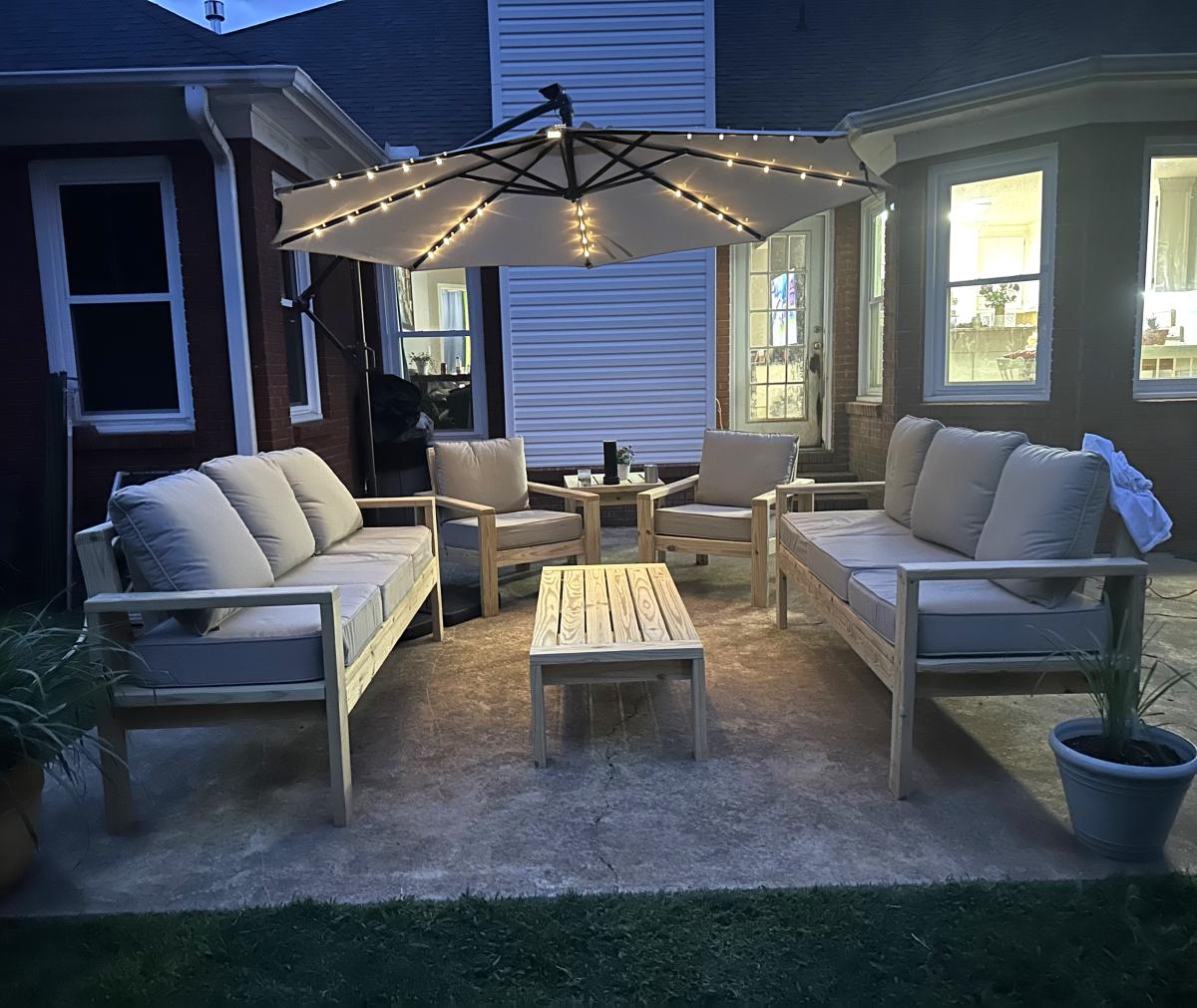 DIY Outdoor Furniture Set Ana White